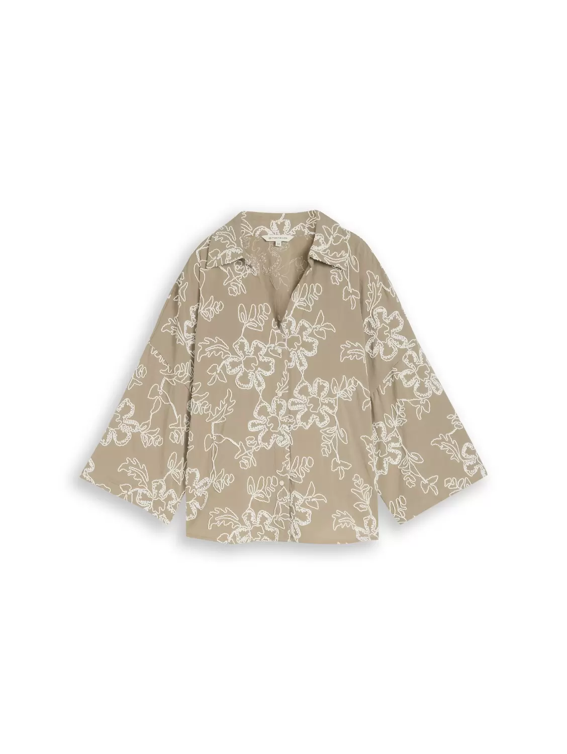 Blouse with embroidery female