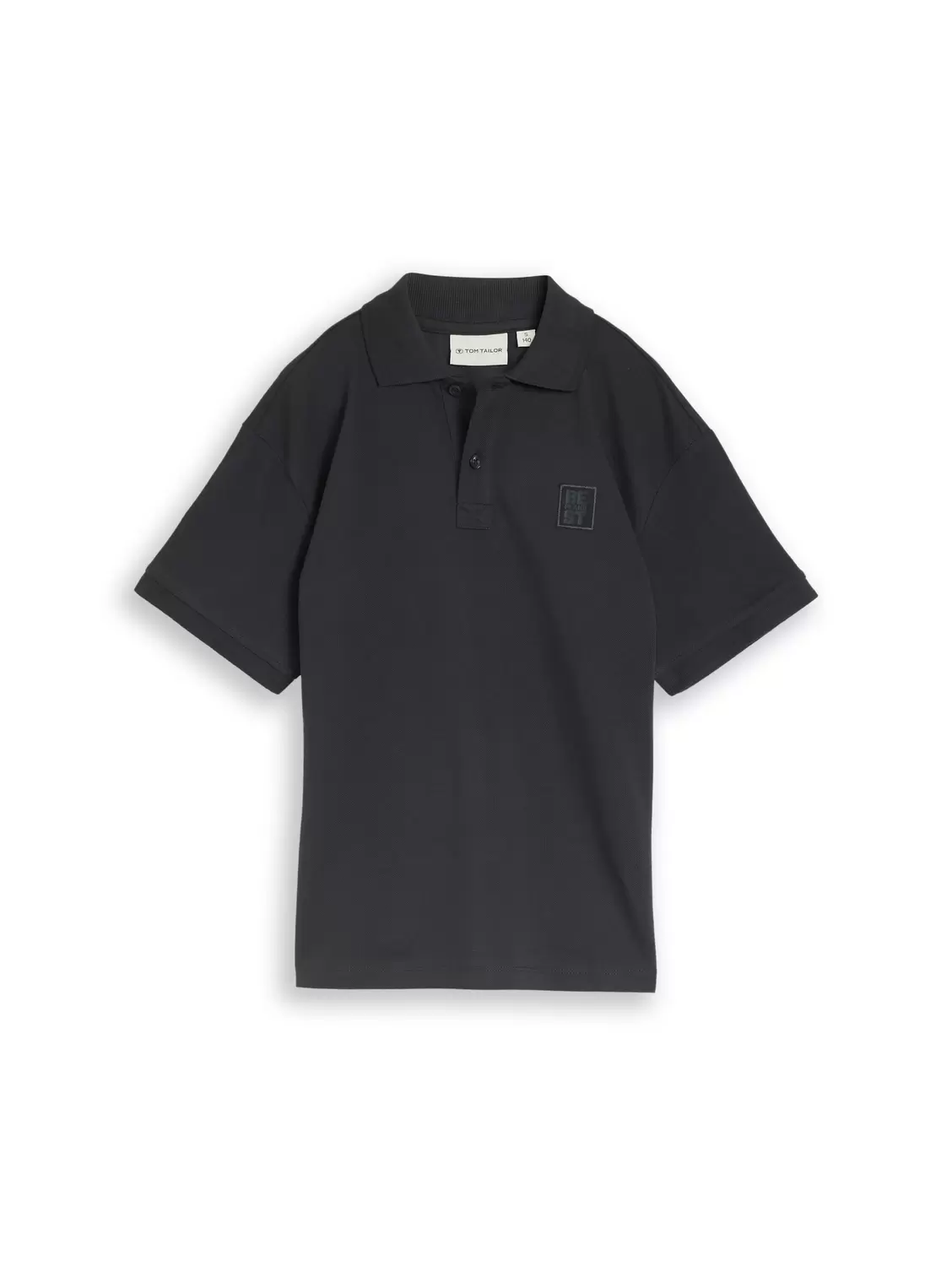 oversize badge polo