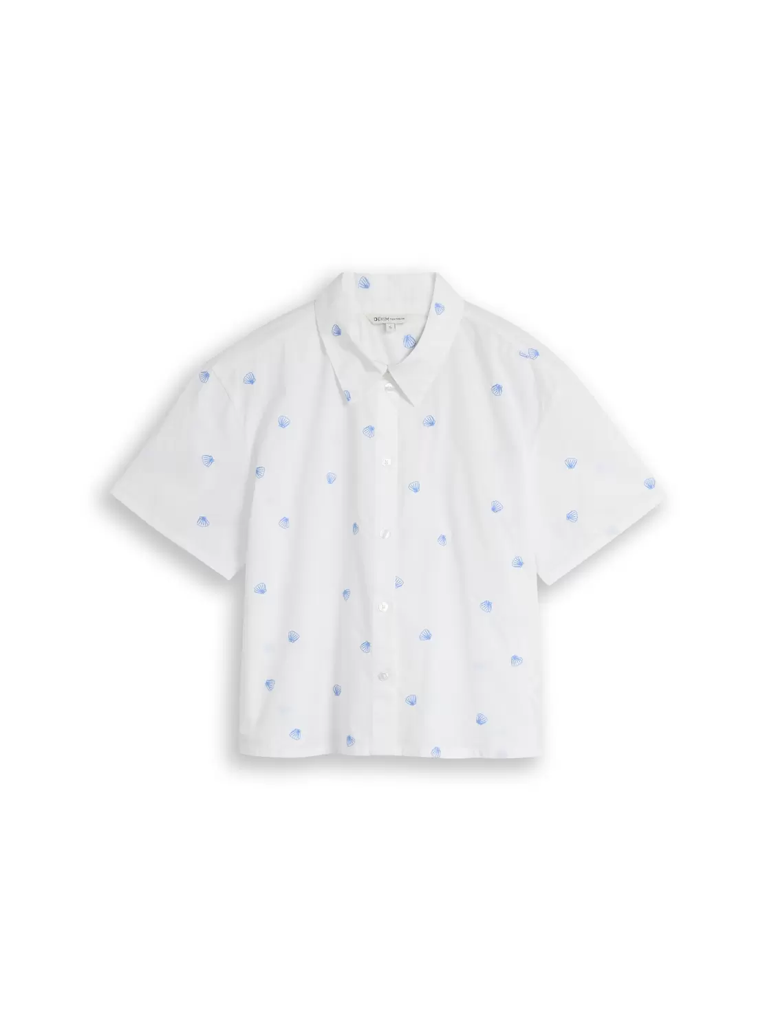 Embroidered shortsleeve shirt female