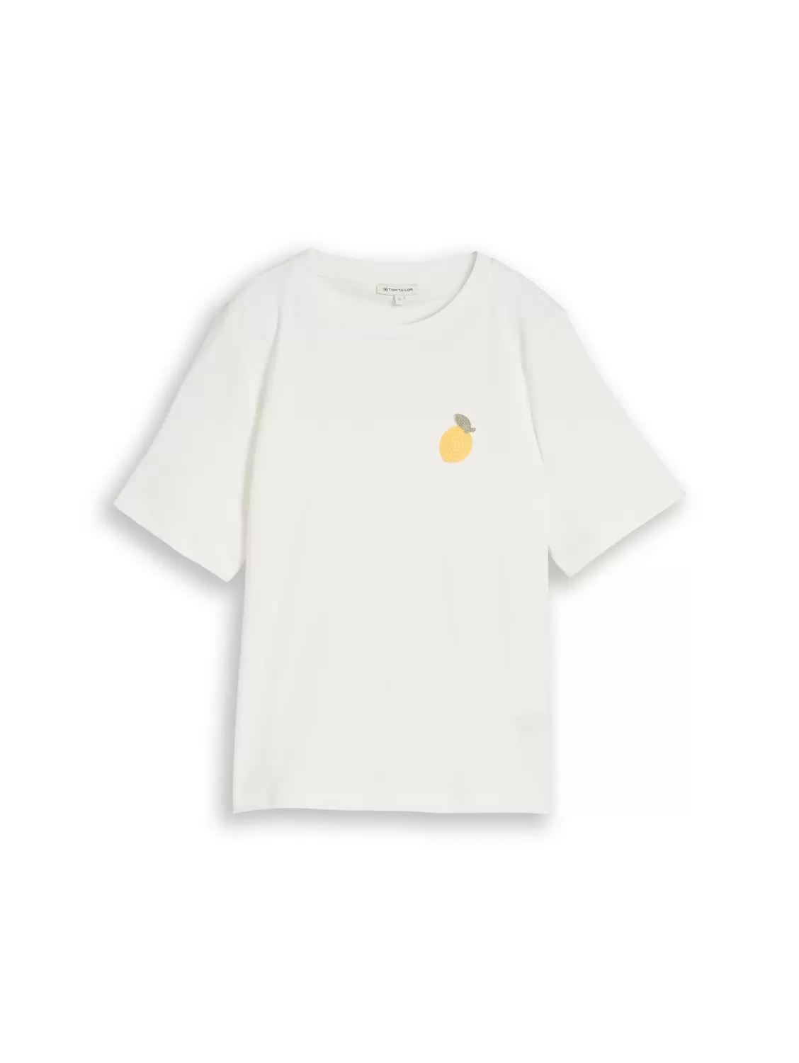 T-Shirt crew neck crochet deta