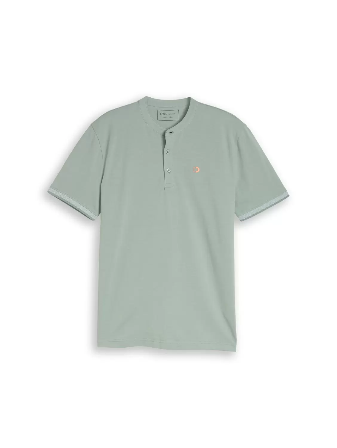 stand up collar two tone polo