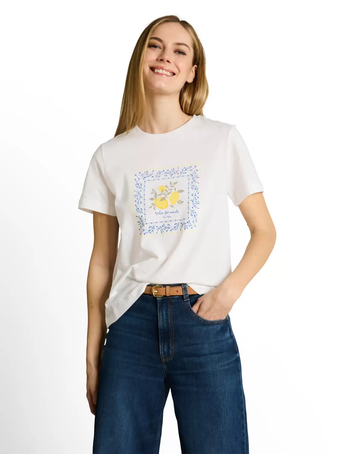 T-shirt basic crew neck print