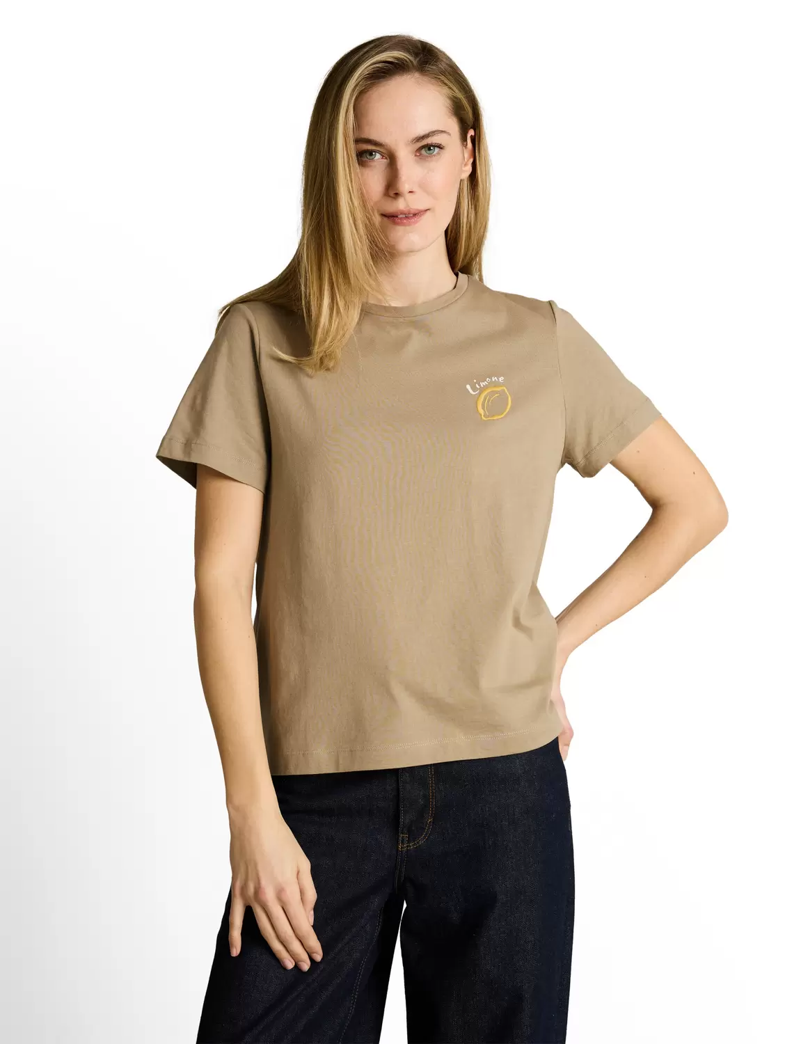 T-shirt basic crew neck print