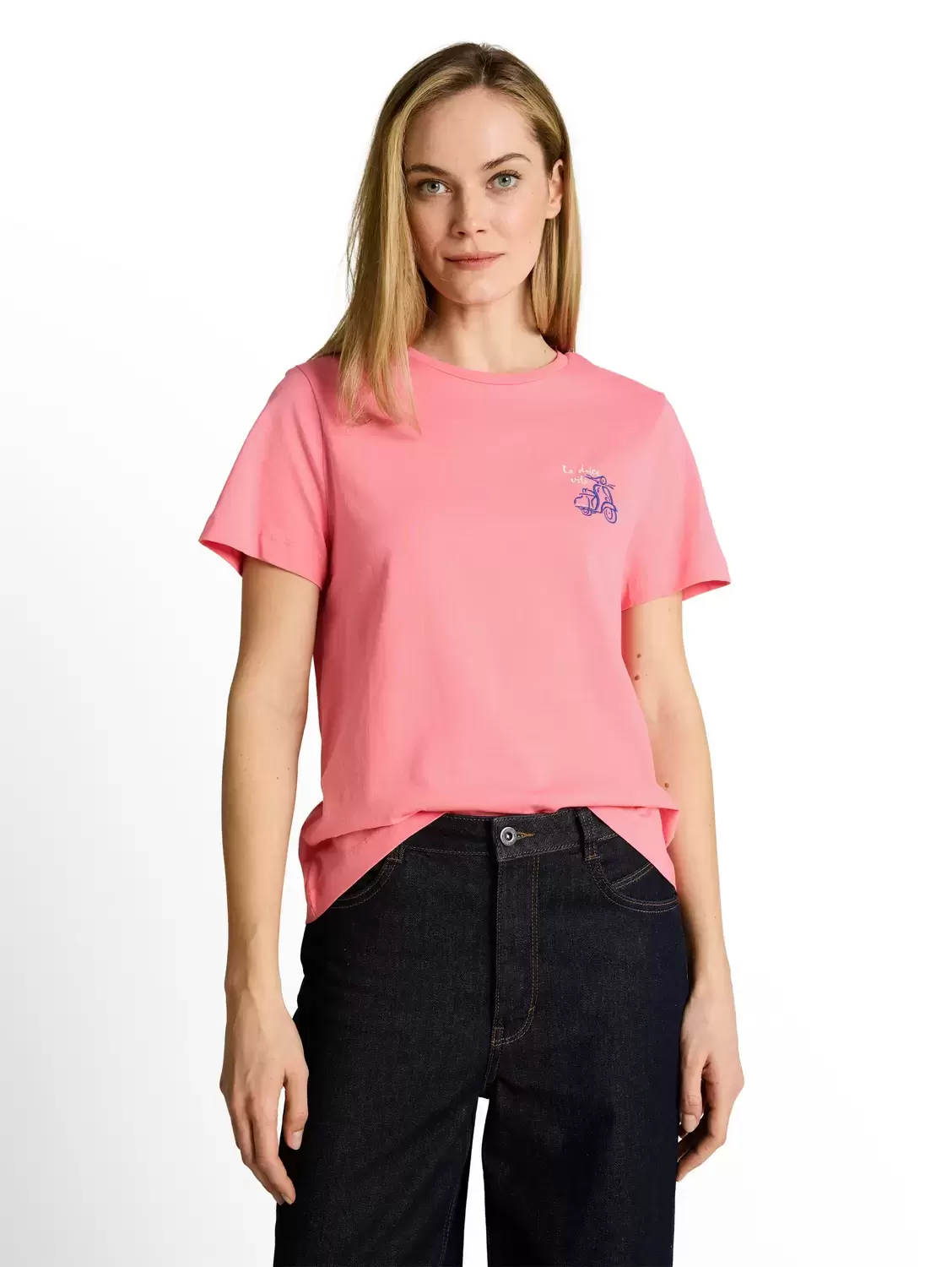 T-shirt basic crew neck print