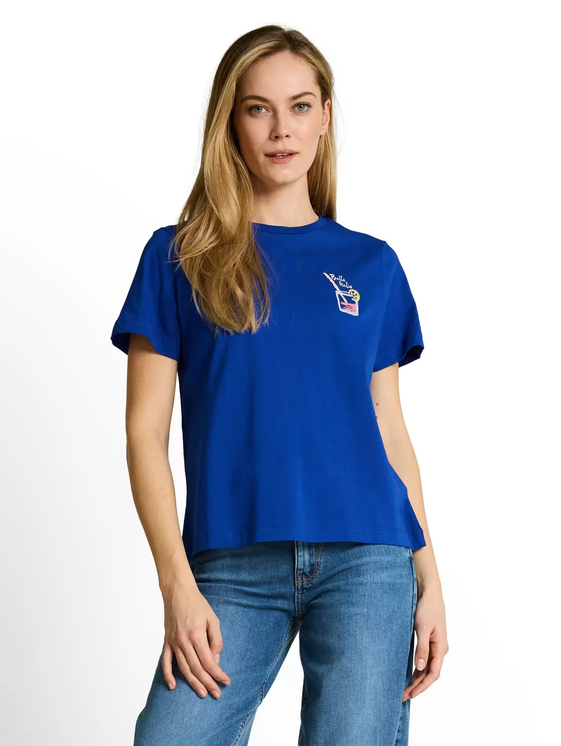 T-shirt basic crew neck print