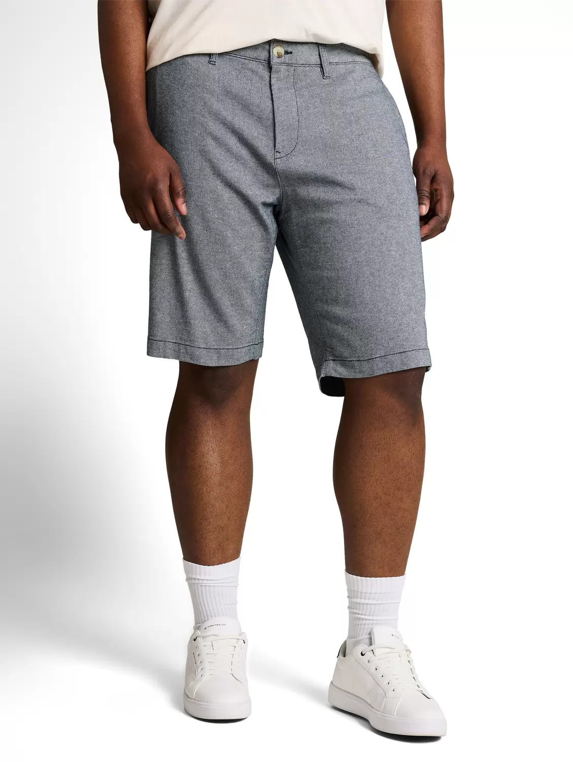 Plus structured chino shorts male