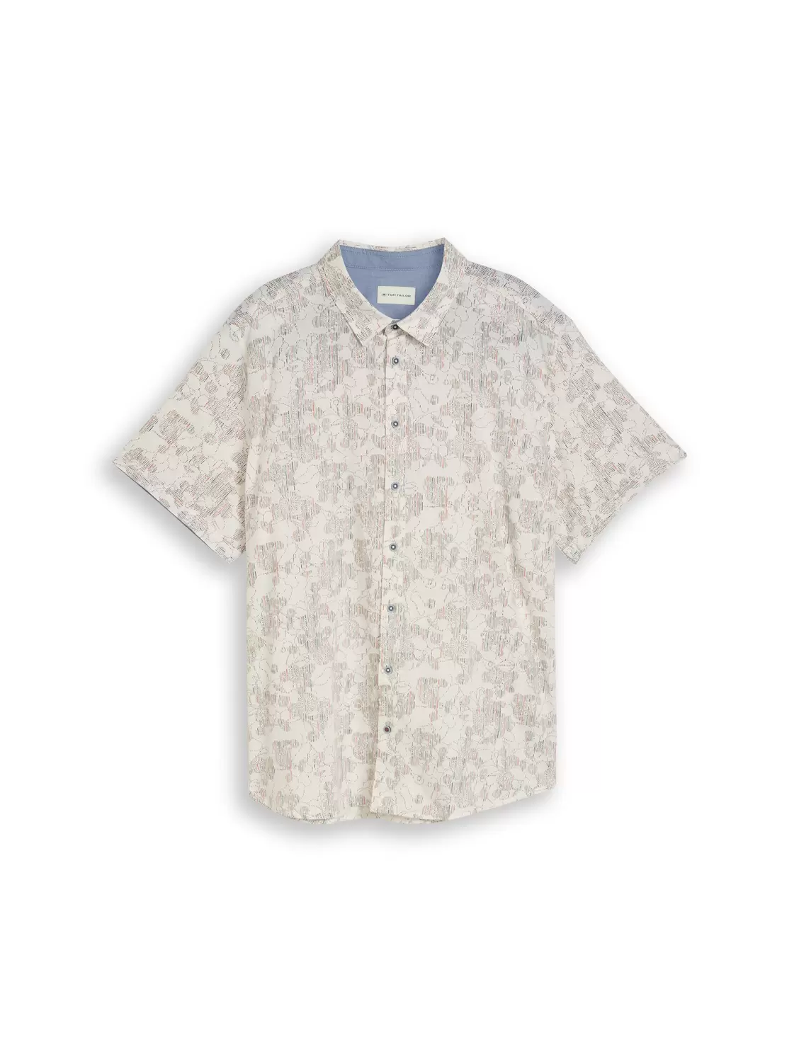 Plus printed slubyarn shirt male