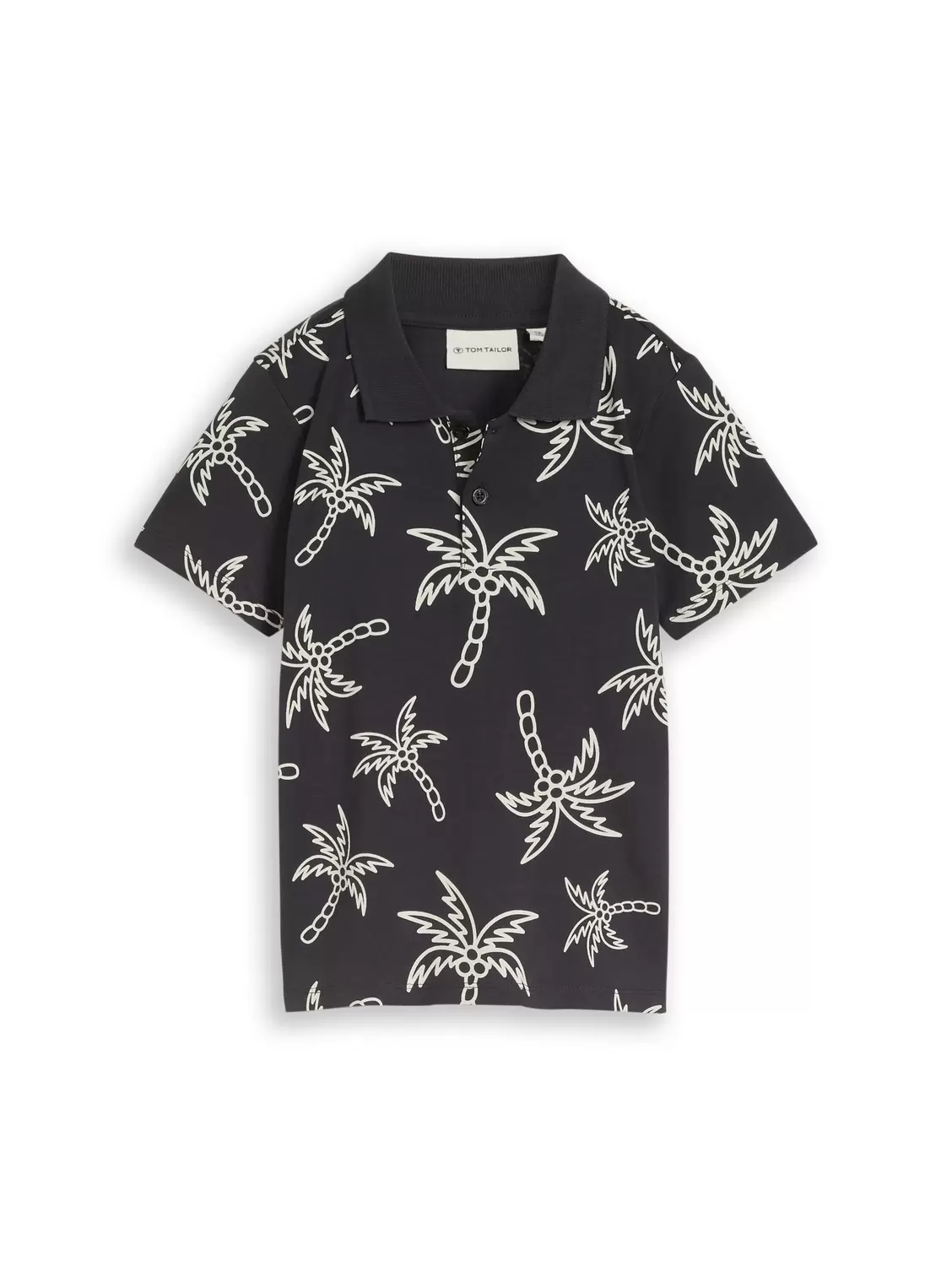 allover printed polo shirt