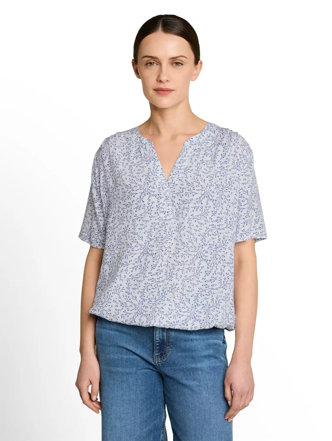 blouse printed shortsleeves