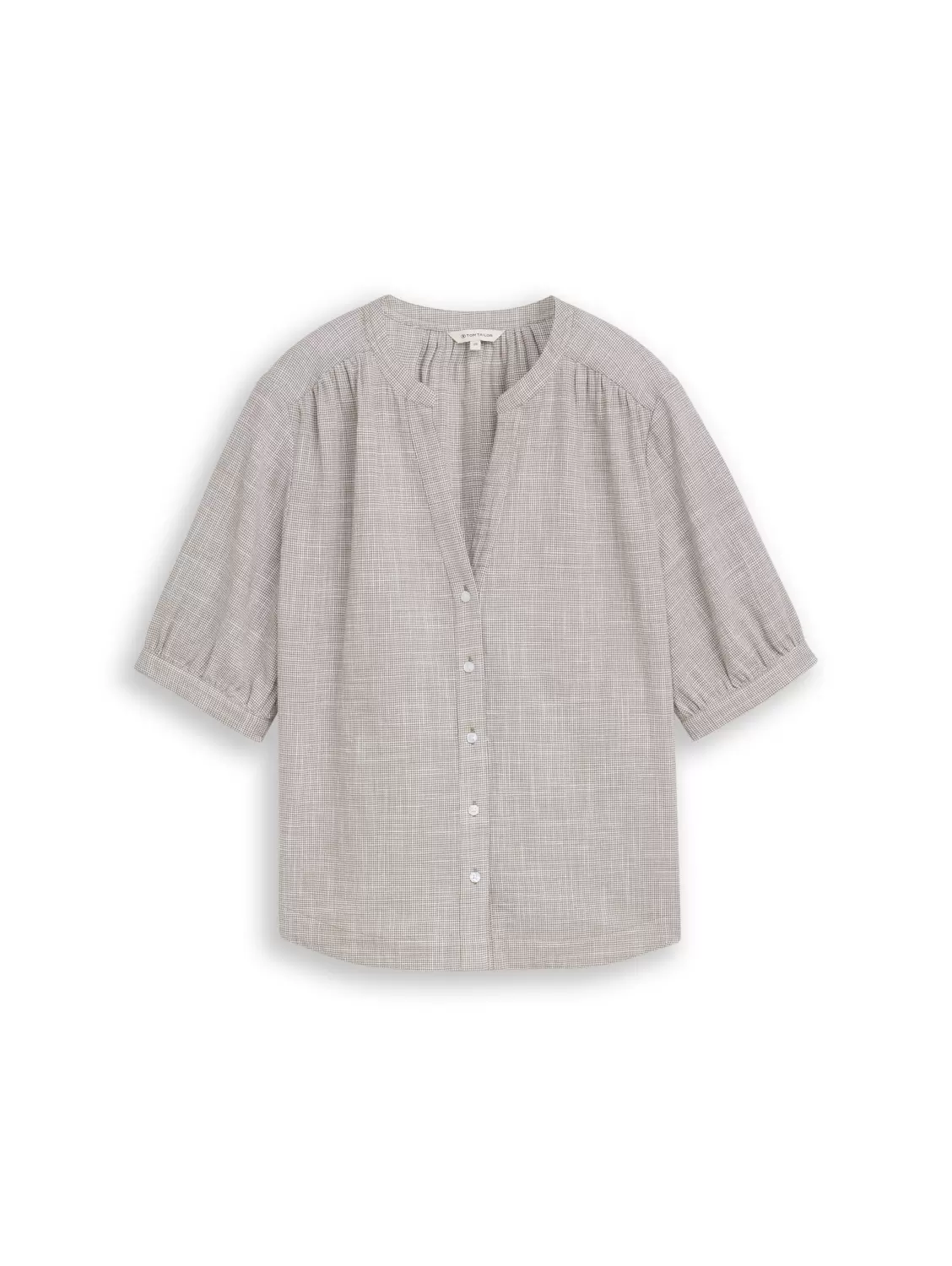 blouse shortsleeves slub struc