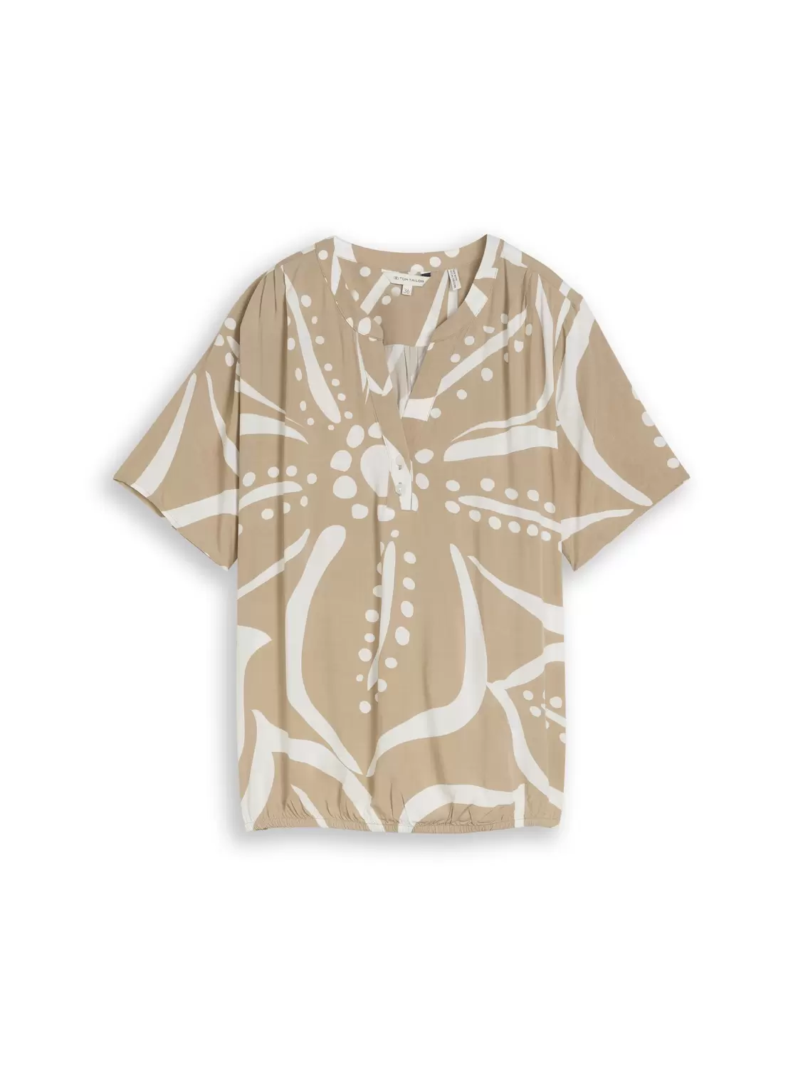 blouse printed shortsleeves