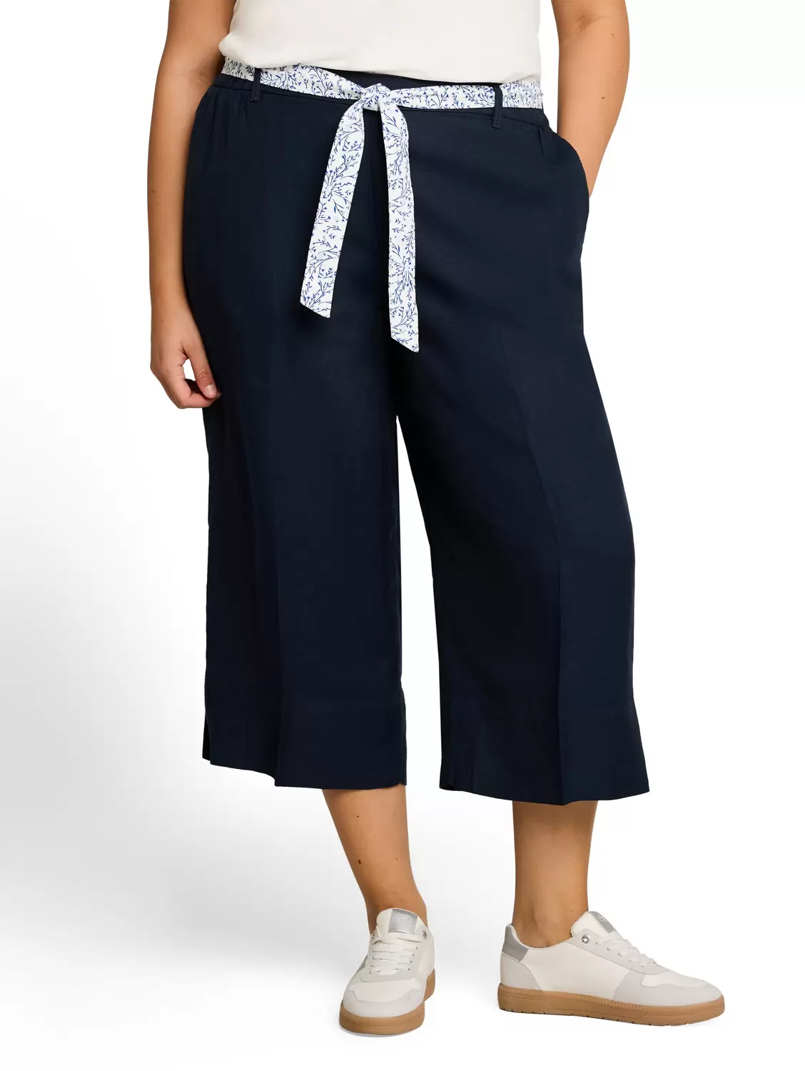 Culotte linen pants female