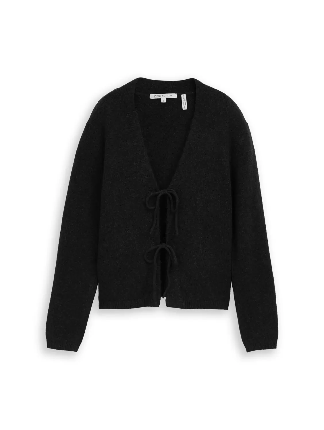 Cozy cardigan with bow detail female