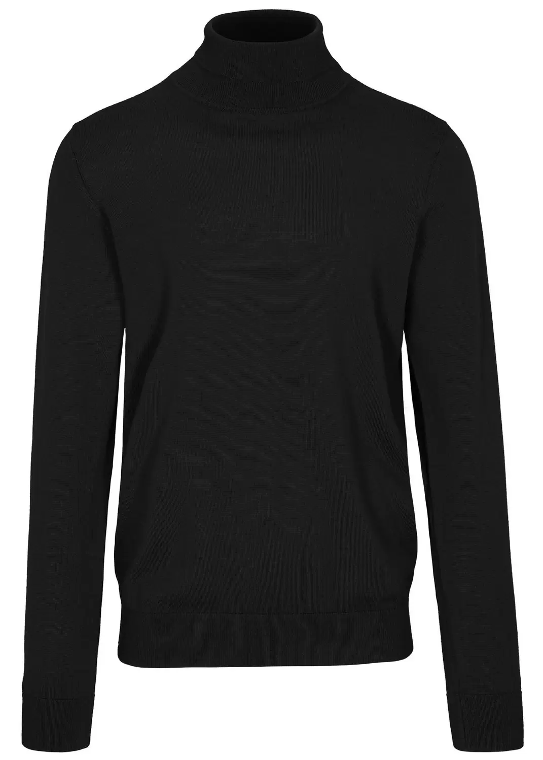 Rollkragen Pullover, uni