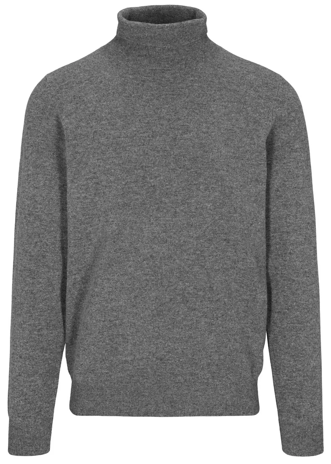 Rollkragen Pullover, uni male