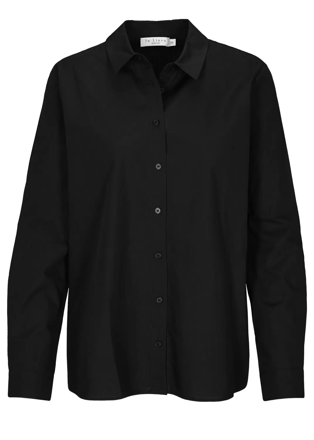 Bluse, Hemdkragen, 1/1-Arm