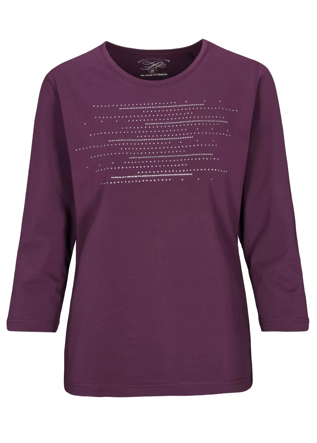 Rdh.-Shirt, 3/4 Arm, Steinchen female