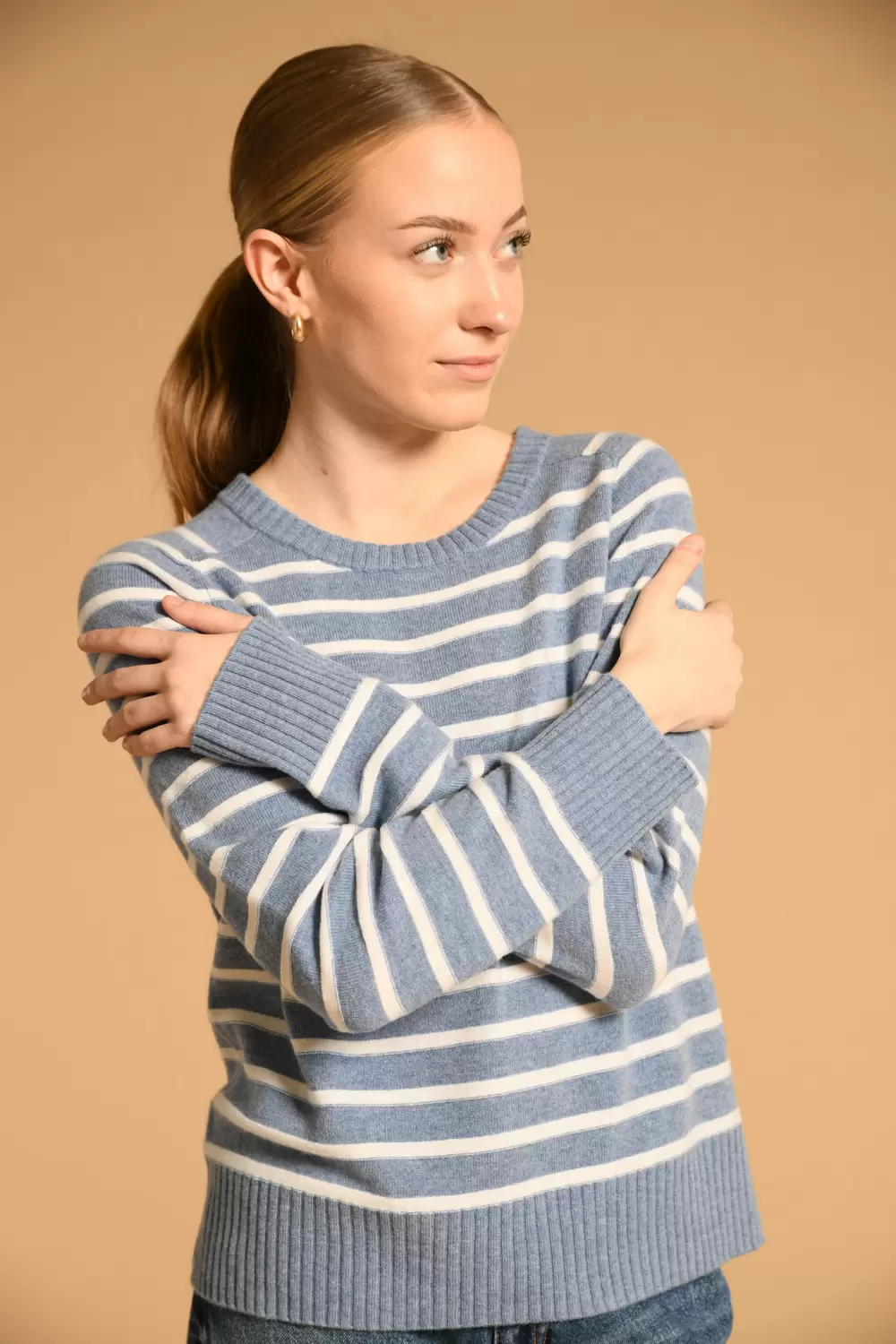 Merino Pullover striped