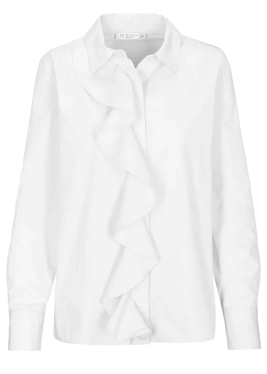 Bluse, Rüschen, 1/1-Arm