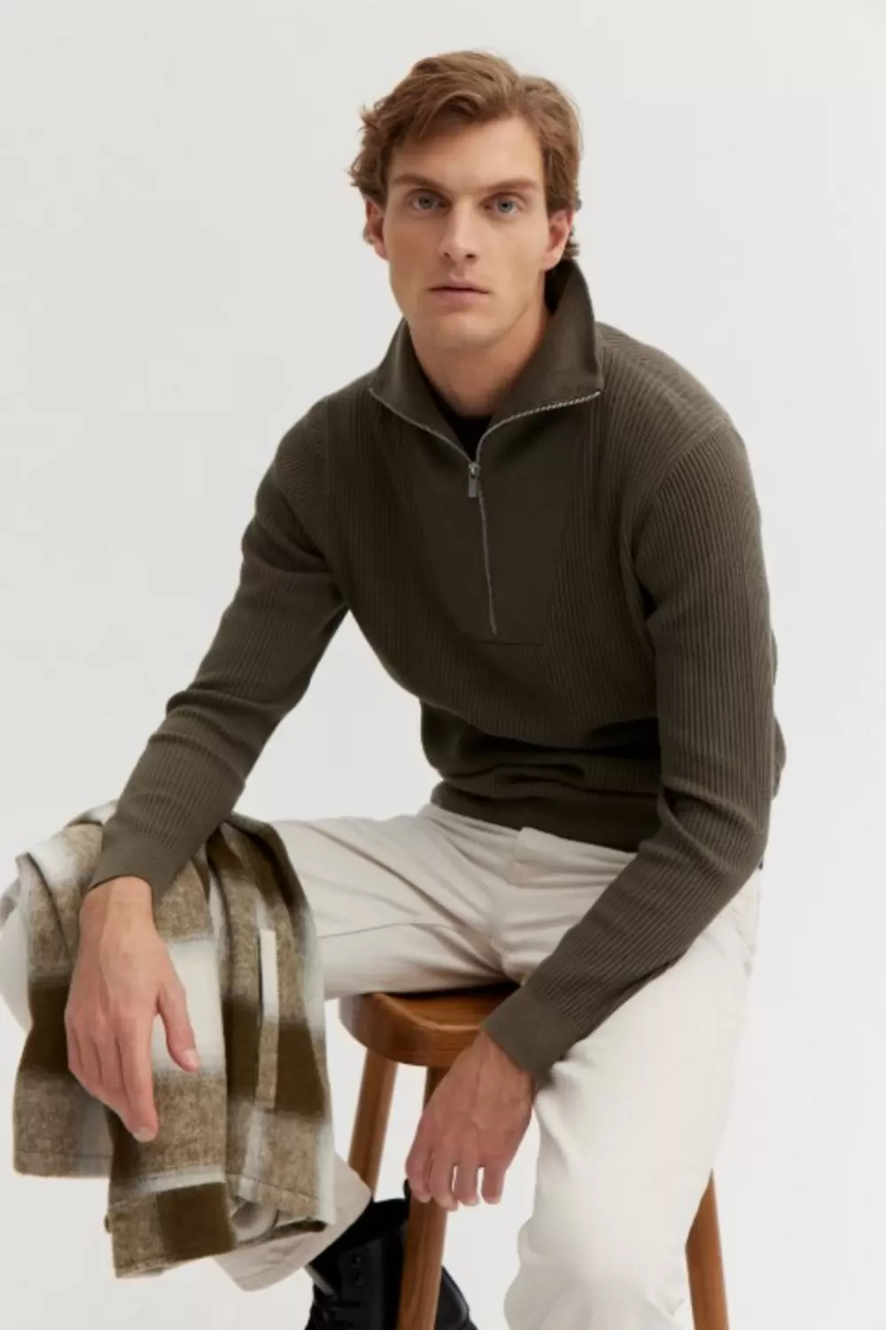 NOS Zip Troyer Pullover