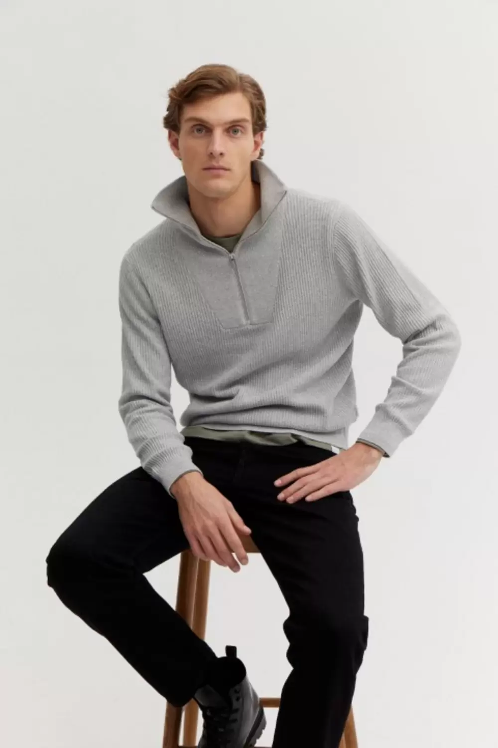 NOS Zip Troyer Pullover