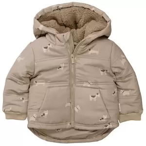 Kn.-Jacke - 201/TAUPE AOP