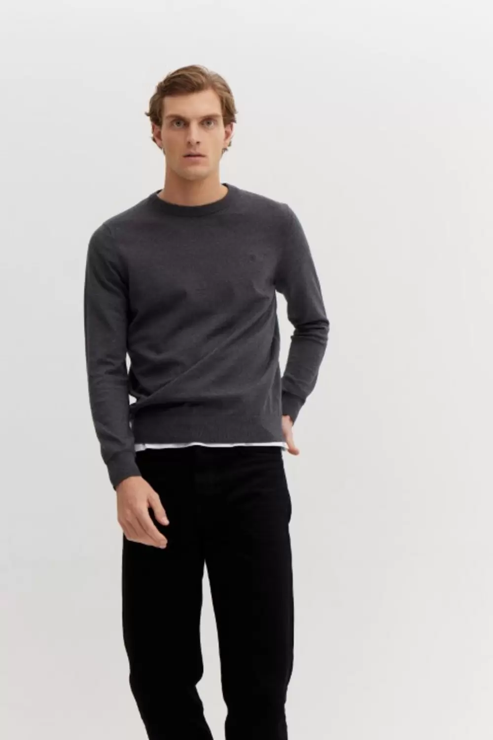 XXL Rundhals Pullover male