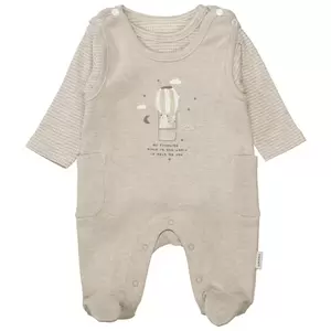 Strampler+Shirt - 249/TAUPE MEL.