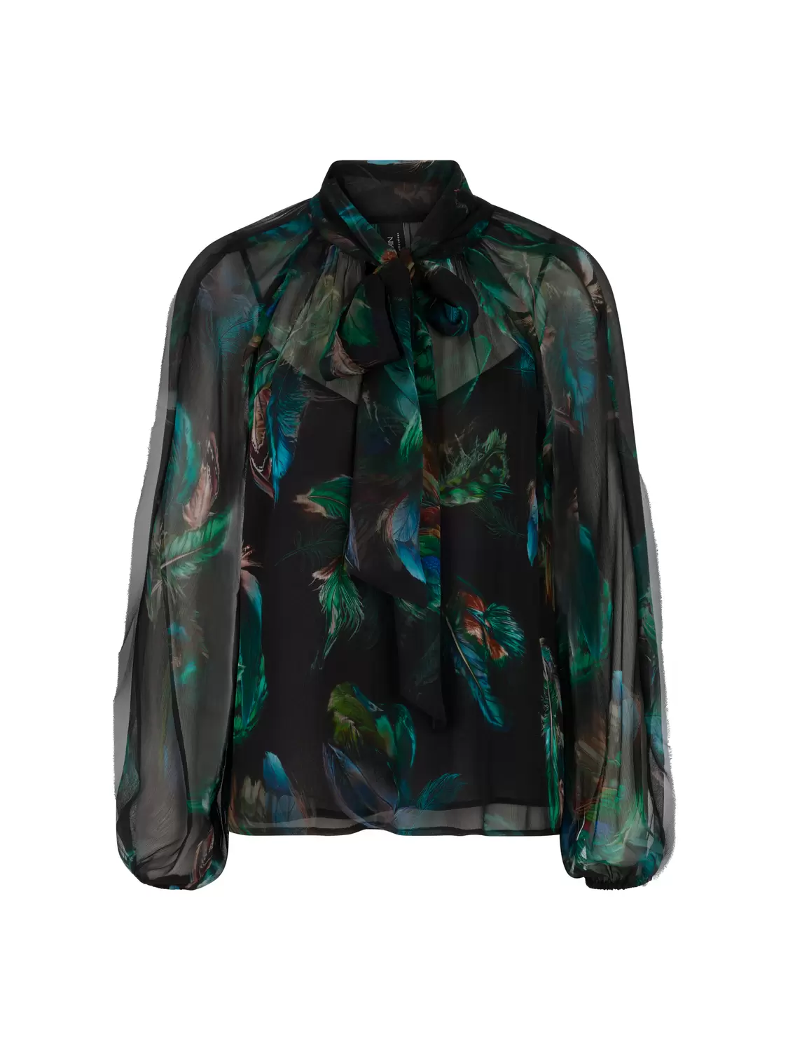 Transparente Bluse aus Viskose