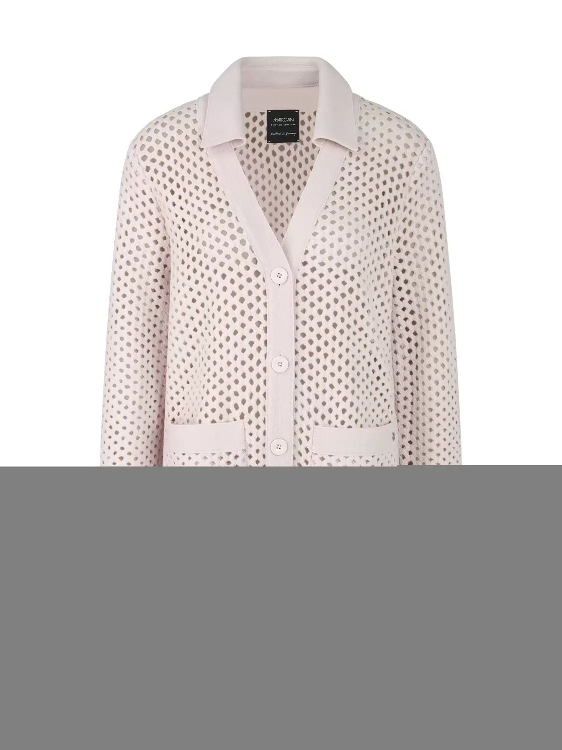 Gitteroptik-Cardigan Knitted in Germany