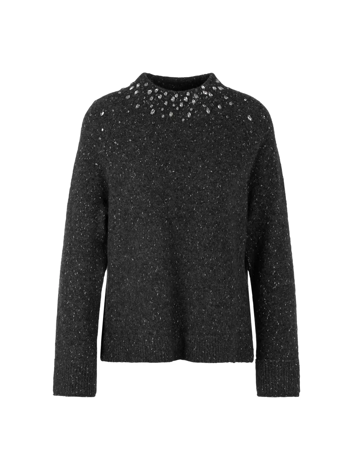 Alpakamix-Pullover mit Glitzer-Details female