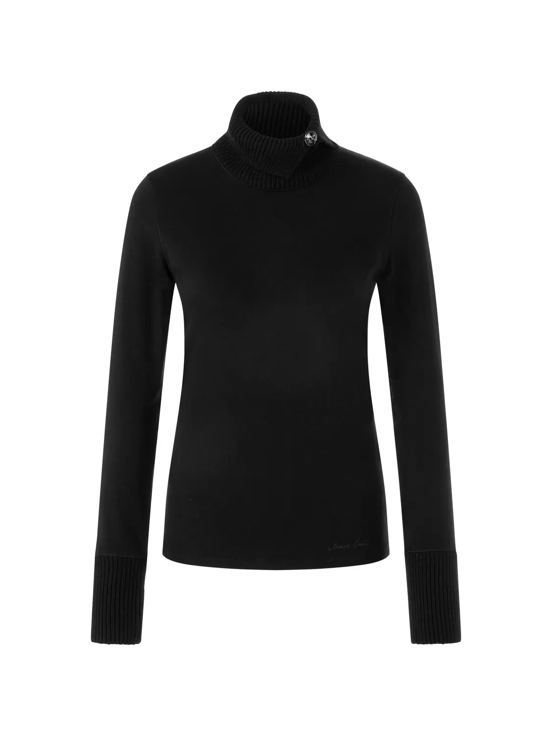 Marc Cain Collections Longsleeve mit gestricktem Kragen ZC 48.44 J15