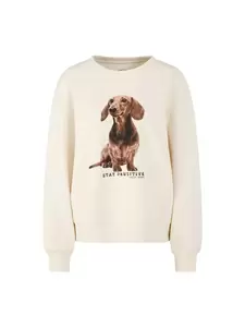 Sweatshirt mit Dackel-Print