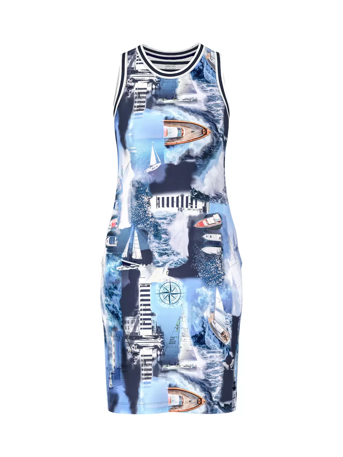 Kleid mit maritimem Print