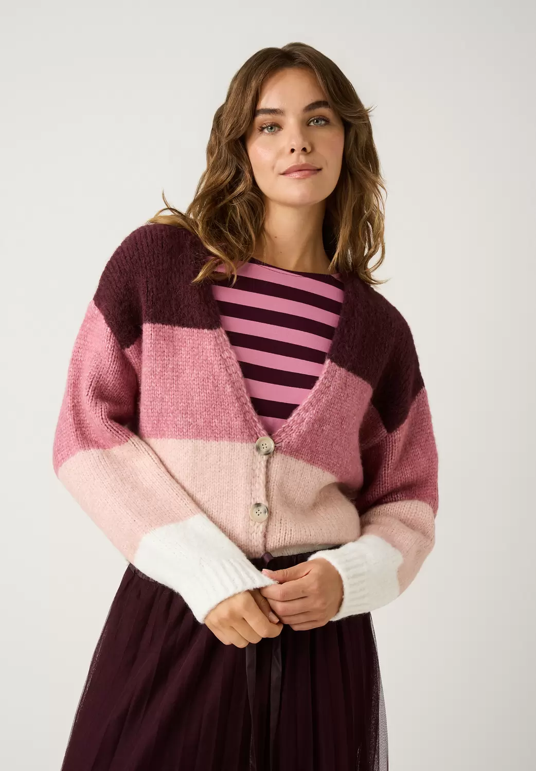 Color-Block Cardigan