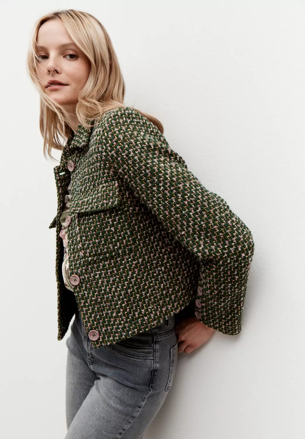 Coloured Bouclé Jacket