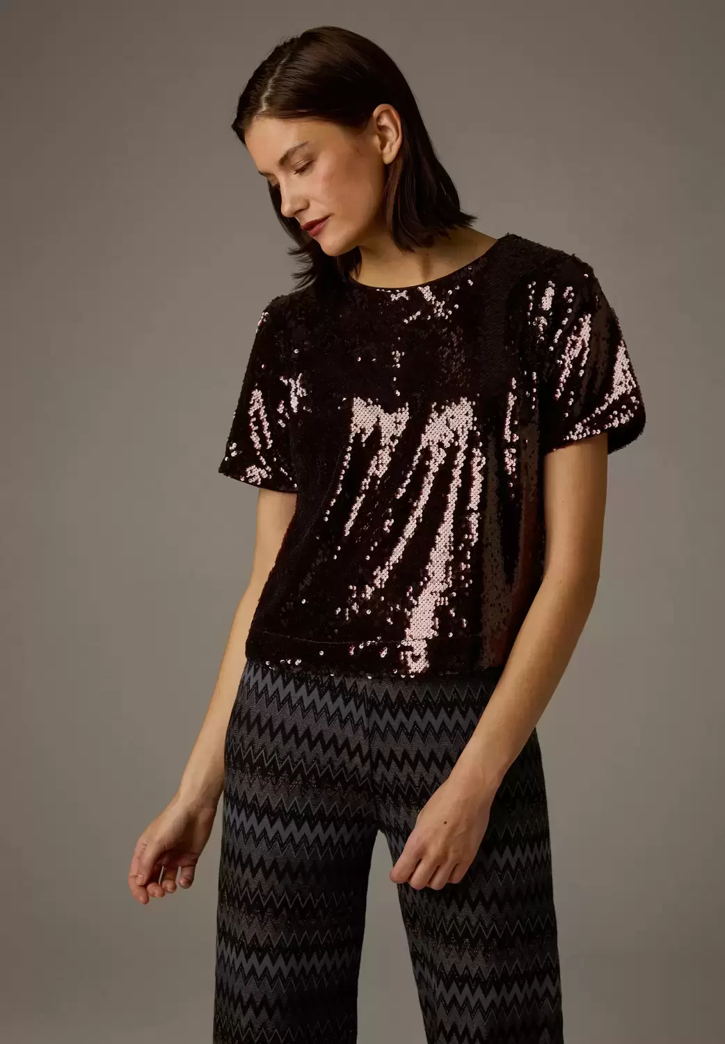 Paillettenbluse