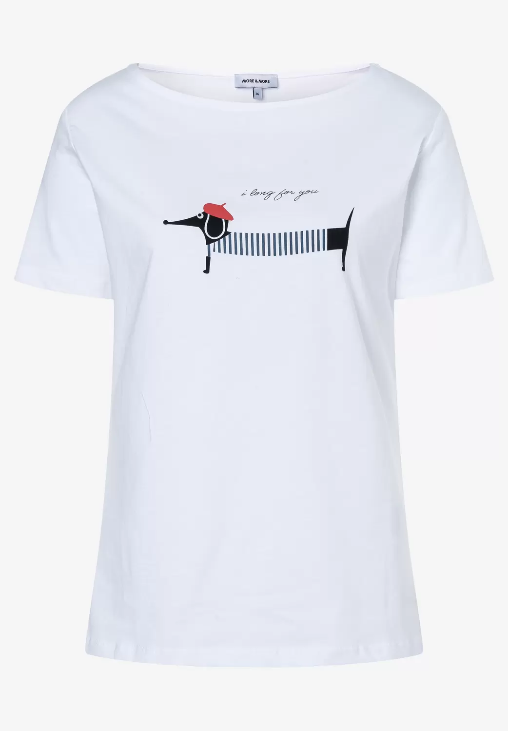 Tshirt With Parisian Teckel female