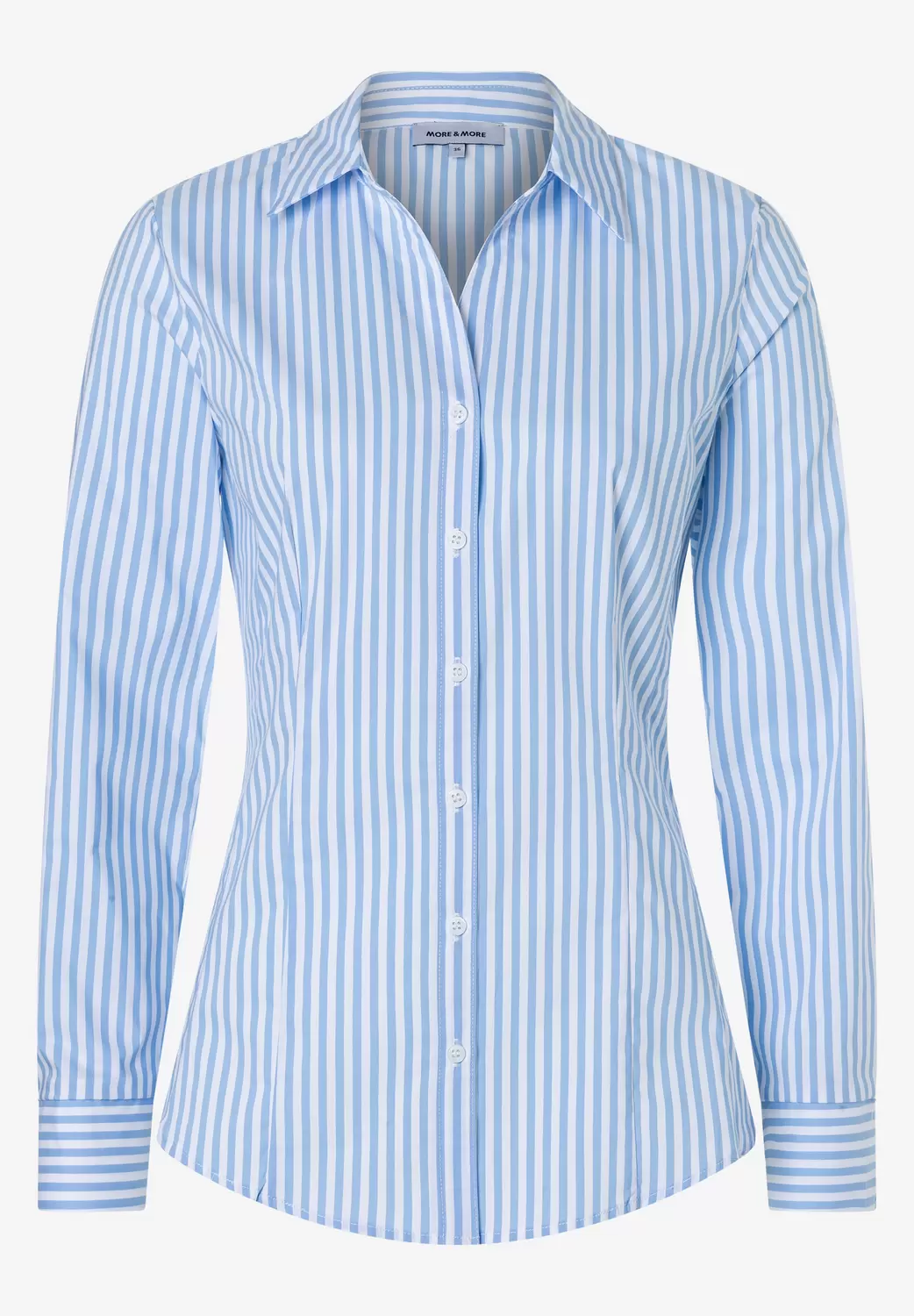 Striped Cotton Stretch Blouse