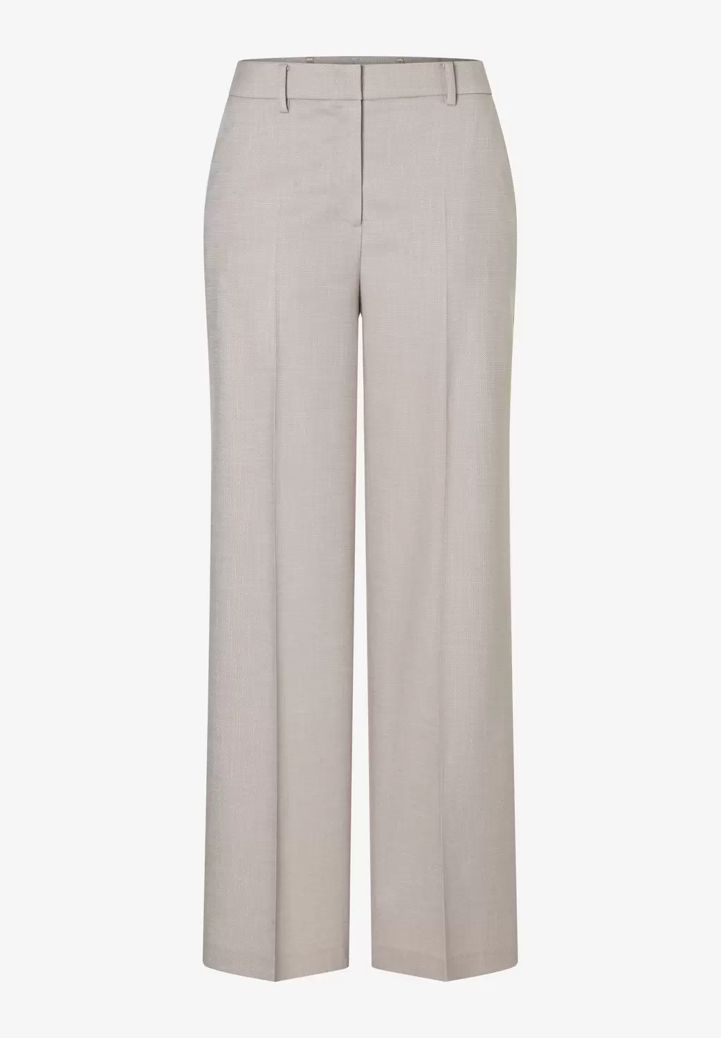 Melange Structure Wide Leg Pants female