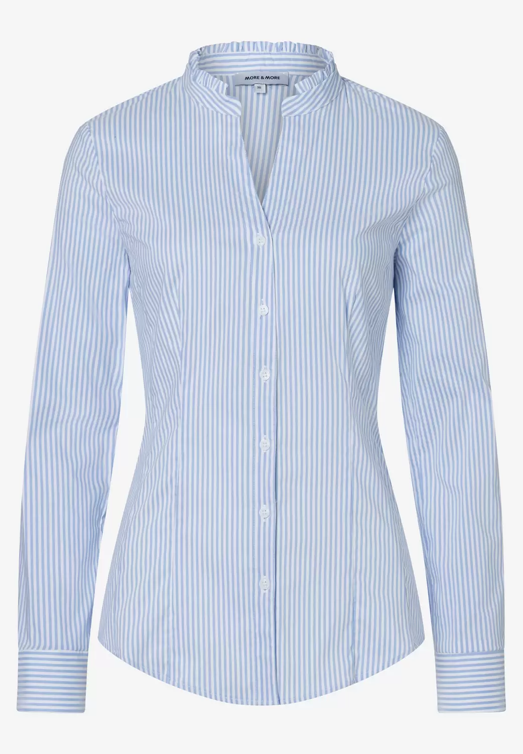 Striped Cotton Stretch Blouse