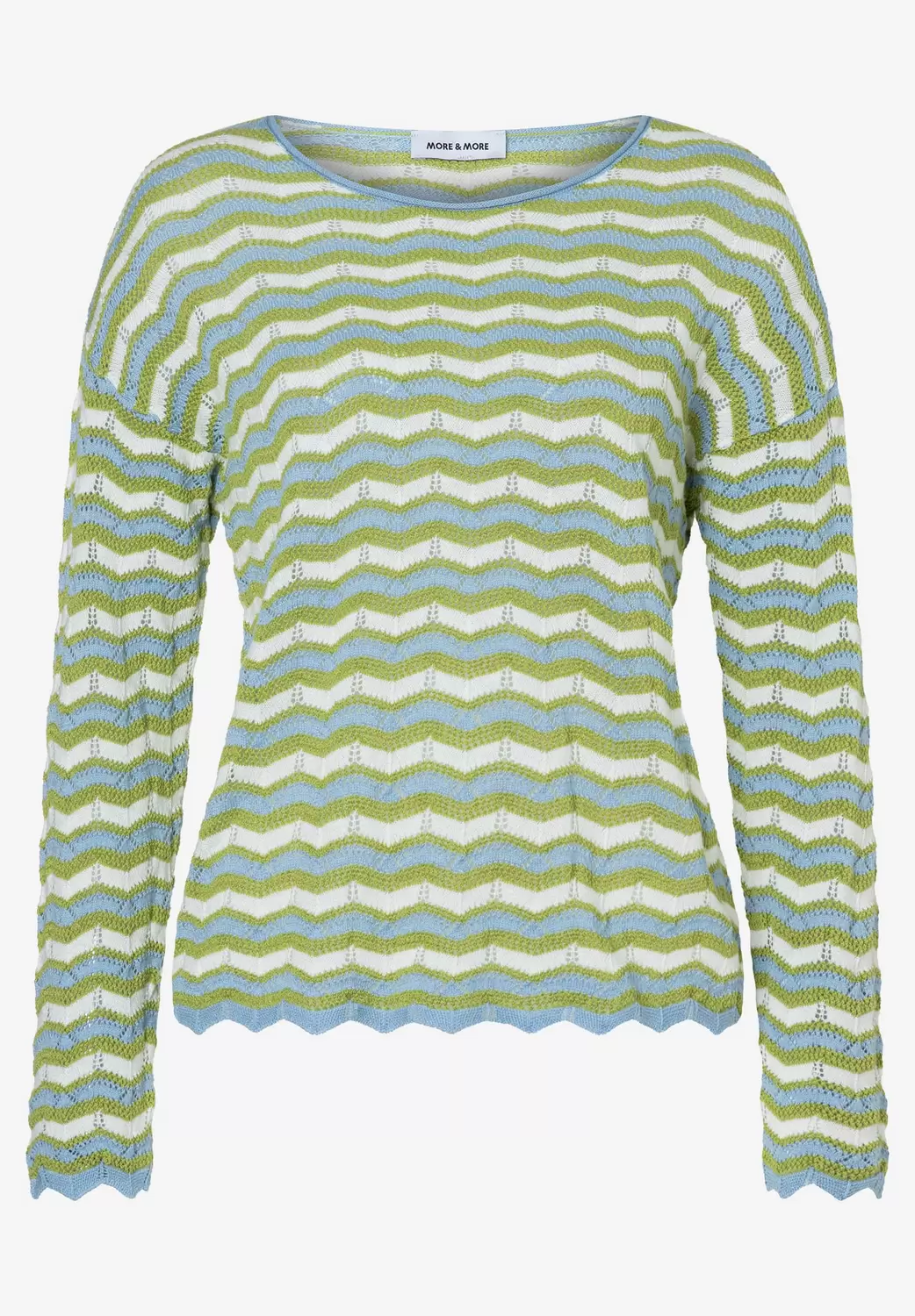 Pullover mit Wellen-Streifen