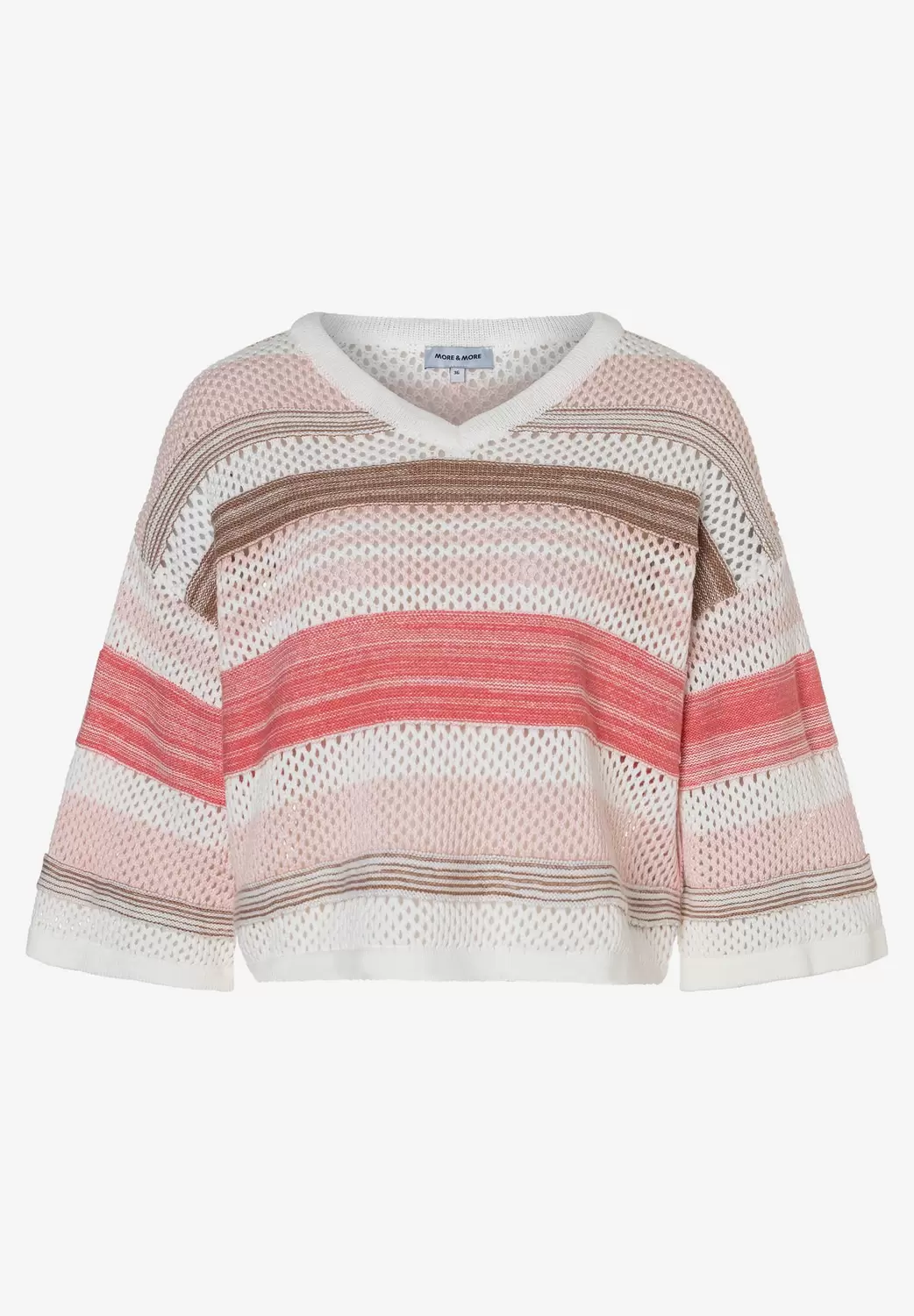 Croped Pullover with Stripes female