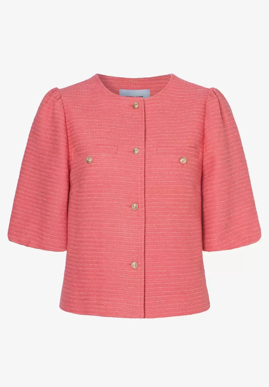 Bouclé Jacket w Balloon Sleeve female