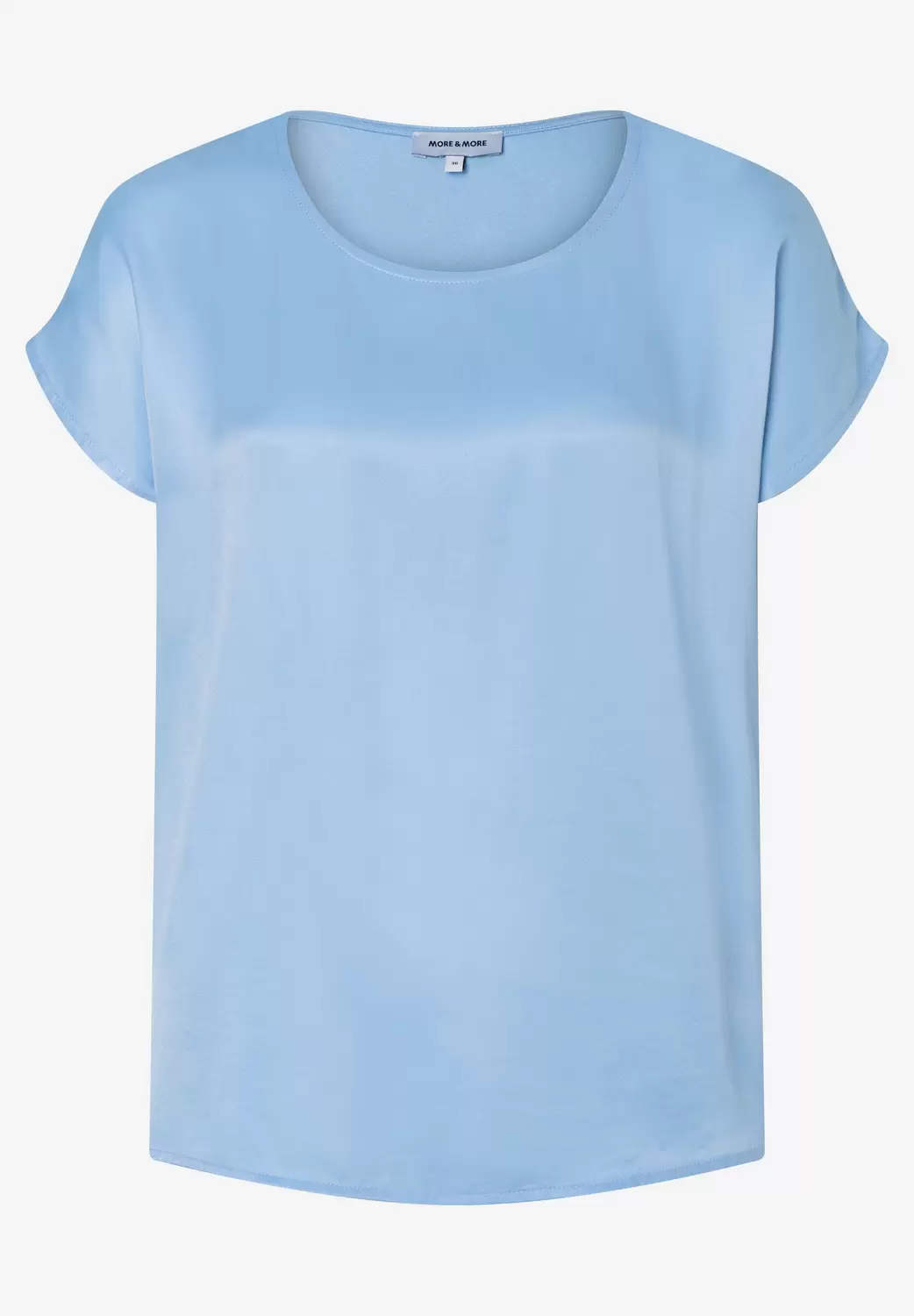 Shirt With Satin Front