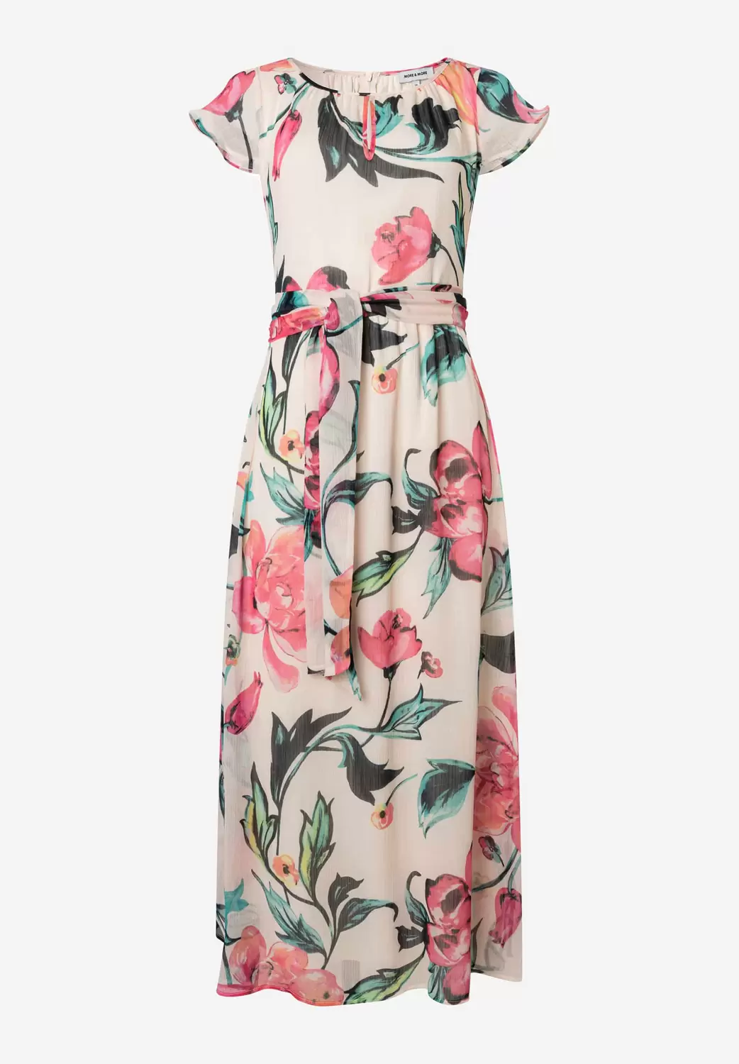 Printed Crinkle Chiffon Dress female