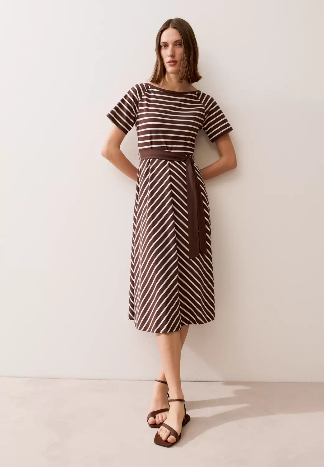 Jersey-Dress with Stripes