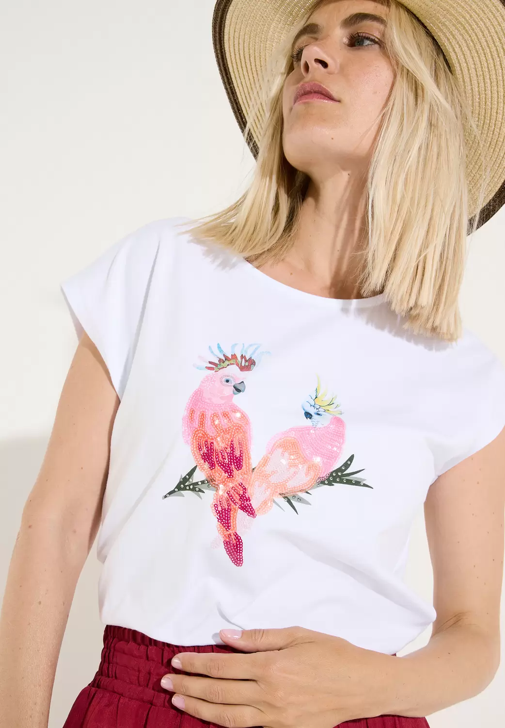 Shirt with "Parrots