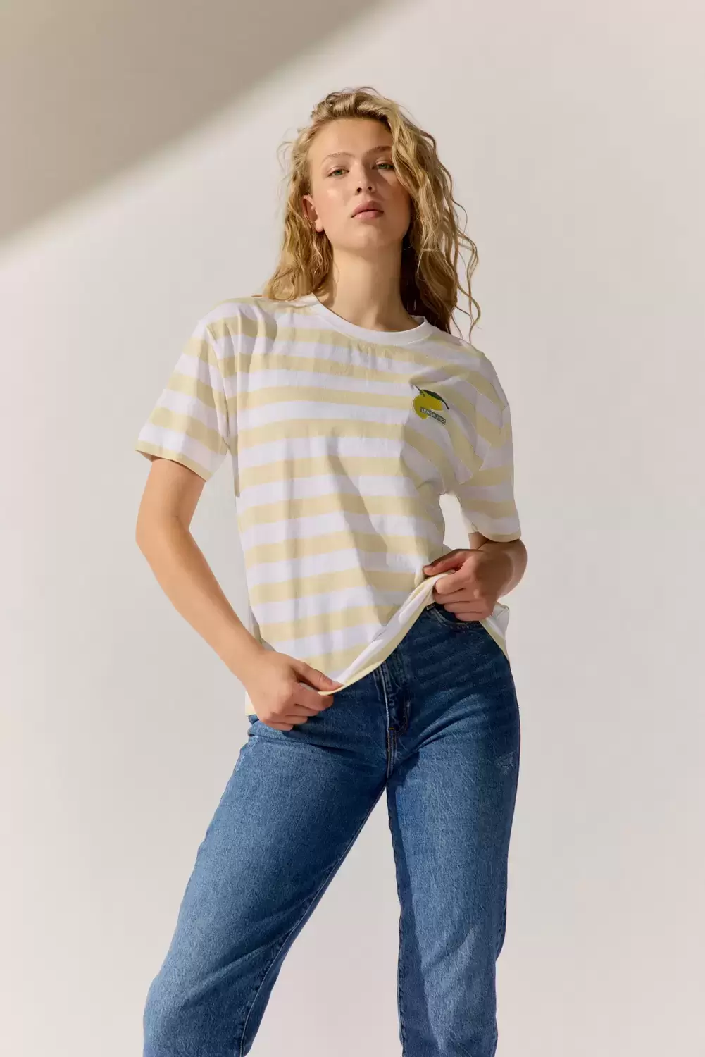 Striped T-Shirt `Lemon`