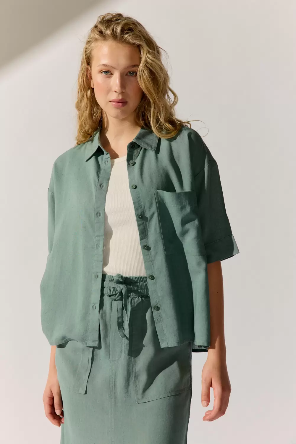 Linen Blouse Solid